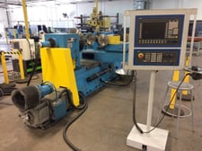 Autospin 3-axis 2-roller Spinning Lathe, 1985- Rebuilt, Siemens, New 50 HP Drive, Software, Remote Panel, 1985