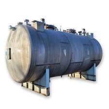 6000 gallon Clawson Tank, horizontal Stainless Steel pressure tank, center bulkhead, 95.5" ID, #18102