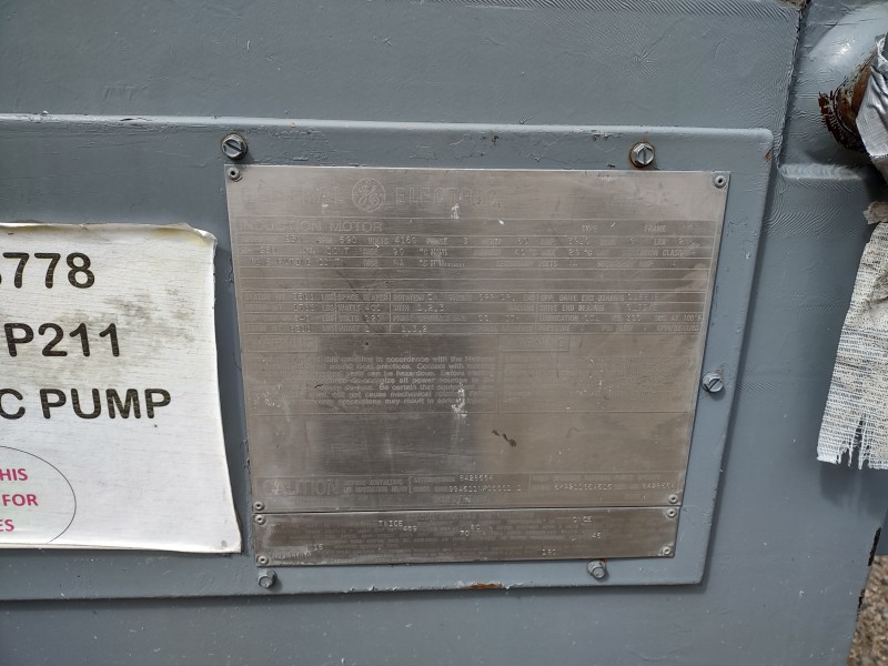 250 HP 600 RPM General Electric, Frame P211/8211, weather protected enclosure type 2, S/B, 4160 Volts (2