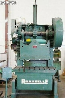 Image for 60 Ton, Rousselle #6B48, double crank OBI press, 3" stroke, 17" Shut Height, 50 SPM, air cooled, #28638