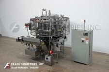 Image for Elmar #RPE-514G, automatic, rotary piston filler, worm screw to star wheel indexing, 14 filling heads set on 10-1/2" centers, can handle plastic, glass, composite and tin containers