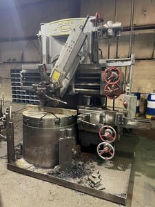 42" Bullard #Cutmaster, 54" swing, 3-jaw, 40" hght under ram, vertical turret lathe, 30 HP, #14231