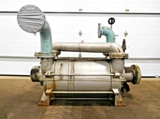 Busch #LB-3008A, liquid ring gas high vacuum pump, 2 stage, remanufactured