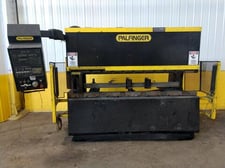 90 Ton, Amada #FBD8025E, hydraulic press brake, 8' overall, 86.6" between housing, 3.94" stroke, 15.75"