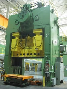 1000/600 Ton, Danly #D4-1000-600-156-96, double action stamping press, 32/42" stroke, 82" SH