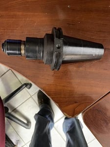 Sandvik Varilock #391.80-0150 100 tapping adapter on Sandvik Cat 50 A 390.45-50 50 040M