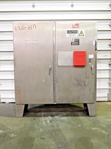 Stainless 2-door electrical control cabinet, 22" x 74" x 87", 304 Stainless Steel