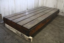 144" x 60" x 12", cast iron t-slotted floor, #74047