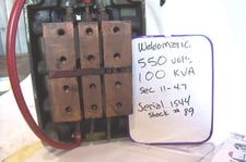 100 KVA 550 Primary, , Weld-O-Matic, machine type transformer, 11-4.7 amps