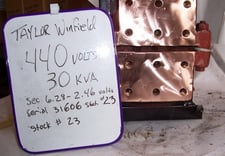 30 KVA 440/460/480 Primary,, Taylor-Winfield, machine type welder transformer