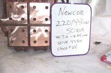 50 KVA 440/220 Primary, 7.6-4.64 Secondary, Newcor, machine type transformer