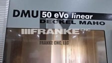 Deckel Maho DMG #DMU-50eVo-linear, vertical machining center, 30 automatic tool changer, 19.7" X, 17.7" Y