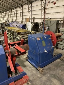 12 Stand, American Steeline, rollformer, Airam cutoff press, 6000 lb.decoiler, tooling