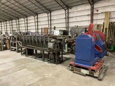 8 Stand, Hat & Z-Channel Rollforming Line, 2500 lb. decoiler, Airam cutoff press, tooling