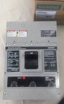 300 Amps, Siemens, HJXD63B300H, 3P 600 V 35 KA FXD Sentron Series JD100