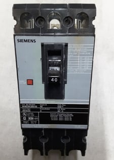 40 Amps, Siemens, HHED63B040 Sentron Series breaker 3P 600 Volts, out of box