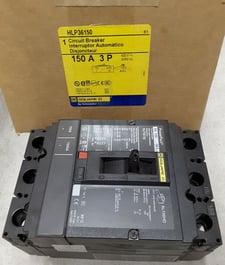 150 Amps, Square D, HLP36150 LL breaker
