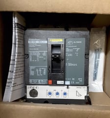 150 Amps, Square D, HDL36150U33X, Powerpact 600 V type HDL circuit breaker
