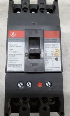 225 Amps, General Electric, TFL236225-U, used TFL 65K WL circiut breaker