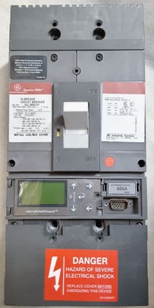600 Amps, General Electric, SGLL3606L3XX-NTO, new take out, 600 VAC 3P LSI, replaces SGLL36BB0600