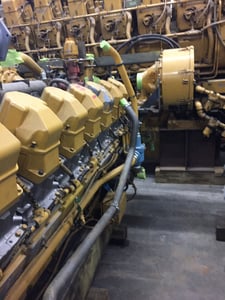 1200 RPM, Caterpillar #G3516TA, 480V, Natural Gas exchange engine