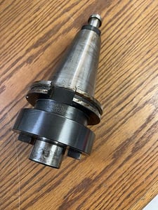 Kennametal #CV50SM150240 Cat 50 facemill holder, 1-1/2" dia.arbor, #104457