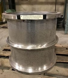 Black Clawson #UV300, screen basket, Stainless Steel, 0.062" holes