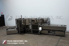 PMI #VS2-15, semi-automatic, vertical, hand load, Nordson ProBlue hot melt glue cartoner, A/B CPU controller