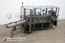 PMI, automatic, continuous motion, vertical, Nordson hot melt glue cartoner, A/B CPU controller with Panel