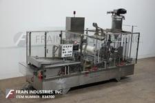 Holmatic #PR4, automatic, 4-up, cup filler, die cutter, heat sealer & over lidder rated from 80-200 cups per