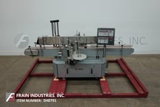 Tronics #3SM, front & back, Stainless Steel, pressure sensitive labeler, dual label heads, swivel head touch