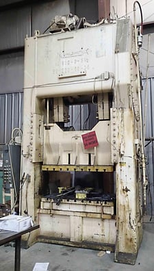 220 Ton, Niagara #S2-220-60-36 Straight Side Press- 36" x 60" Bed, 12" Stroke, 23" Shut