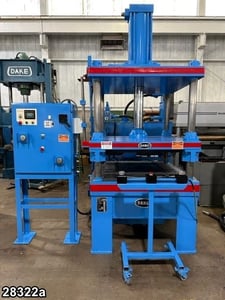 100 Ton, Danly #CH100-40x40, hydraulic press, 4-post, downstroke, 21" stroke, 37" daylight, AB PLC, #28322