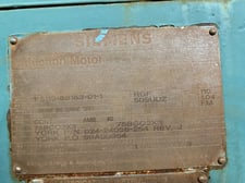 600 HP 3600 RPM Siemens, Frame 509UDZ, WPIBB, 4160 Volts