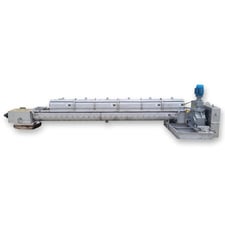9" x 14" Thomas Conveyor #SC-9-L4/L6, Stainless Steel thermal screw, Hollowflight jacketed processor