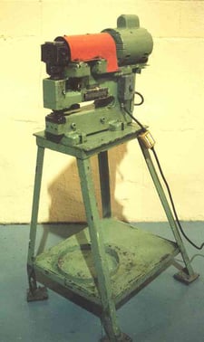 No. 60 Greenville nibbler, 11" x 12 gauge, 1725 SPM, 1/2 HP, mounted on metal stand, #14284