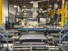 Okuma #MCR-BII2.5, bridge type machining center, 157" X, 125" Y, 31" Z, 180 automatic tool changer, 6000 RPM