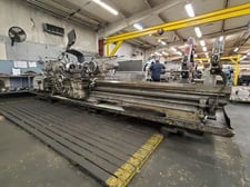 34-1/2" x 120" Axelson #32, engine lathe, 25" swing over cross slide, 4-jaw 32" chuck, steady rest, #74139