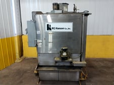 36" x 42" Hanson #DT 36X42-E-1000-BE-RD-SS, 304 stainless steel rotary table parts washer, 1000 lb. table