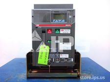 800 amps, abb, emax lk8 rir, manually operated, drawout unused surplus009-812
