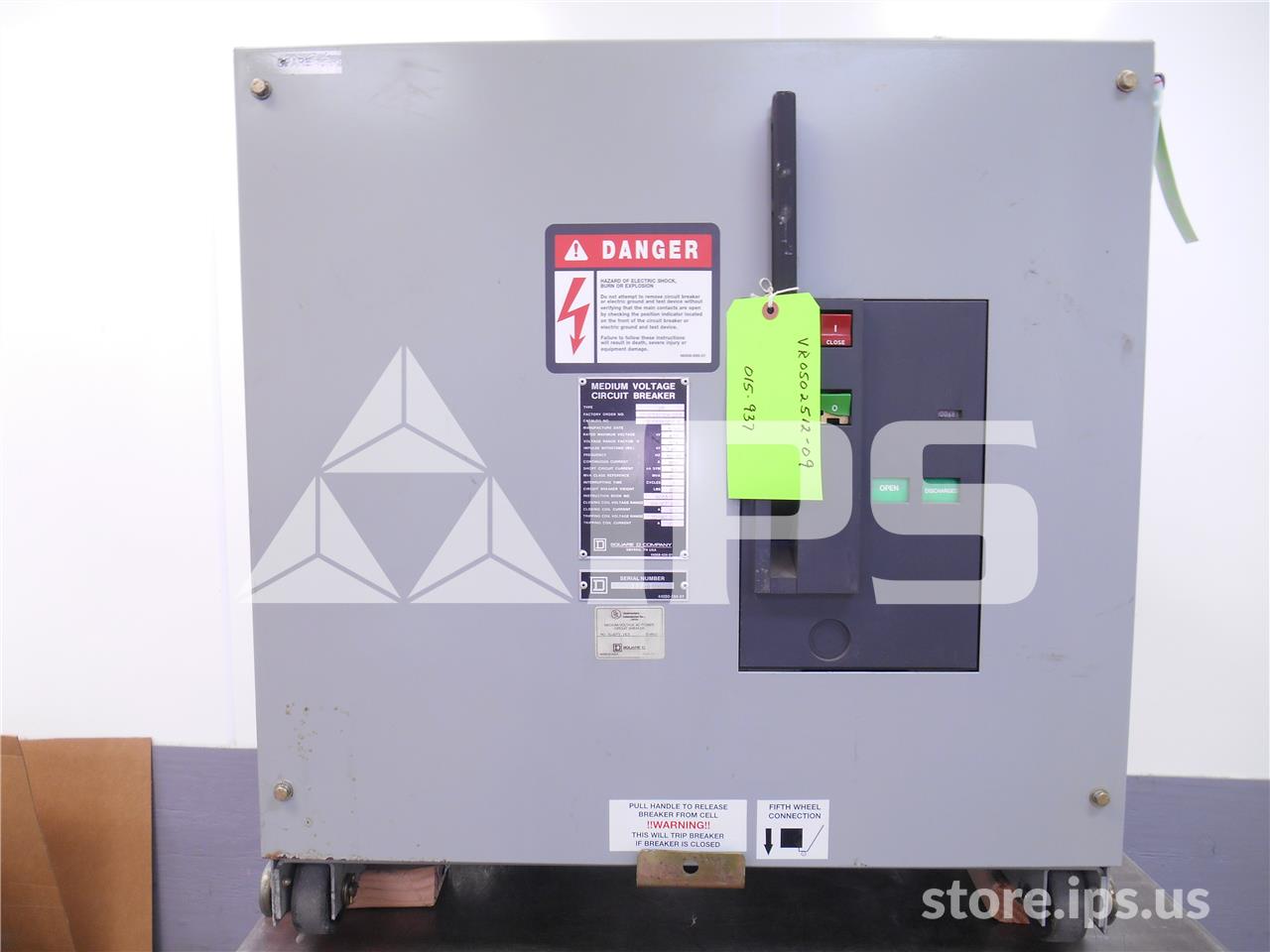 1200 Amps Square D Vad-5 Vr V5d3153y000 5 KV 250mv Amps 125 Volts DC Control, 29k Amps Sc, Bottle# Wl35557