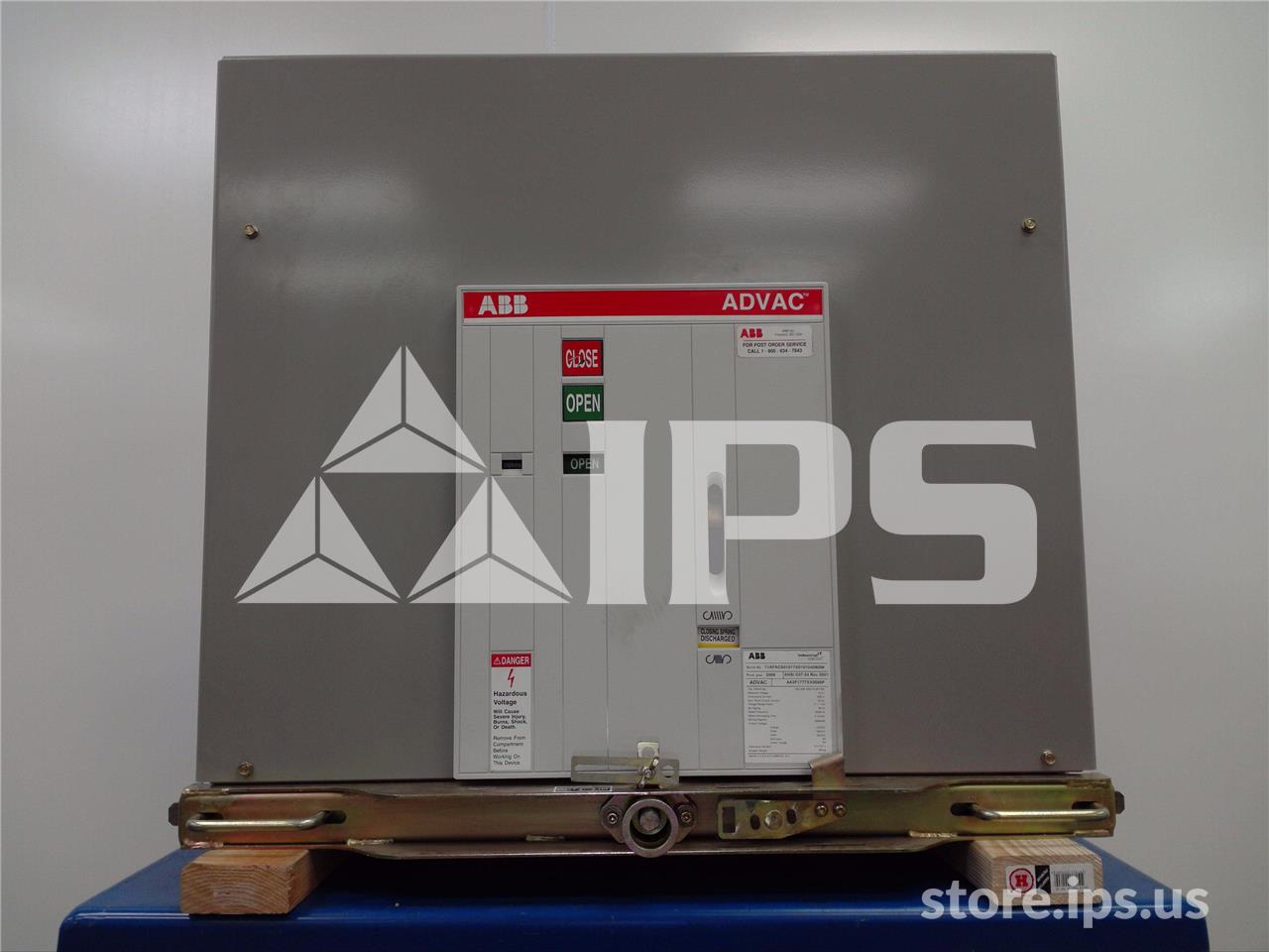 1200 Amps ABB Advac Aa3f1777xx0000p Model 3 (advac Model 3) 125 Volts DC Control, 20k Amps Sc