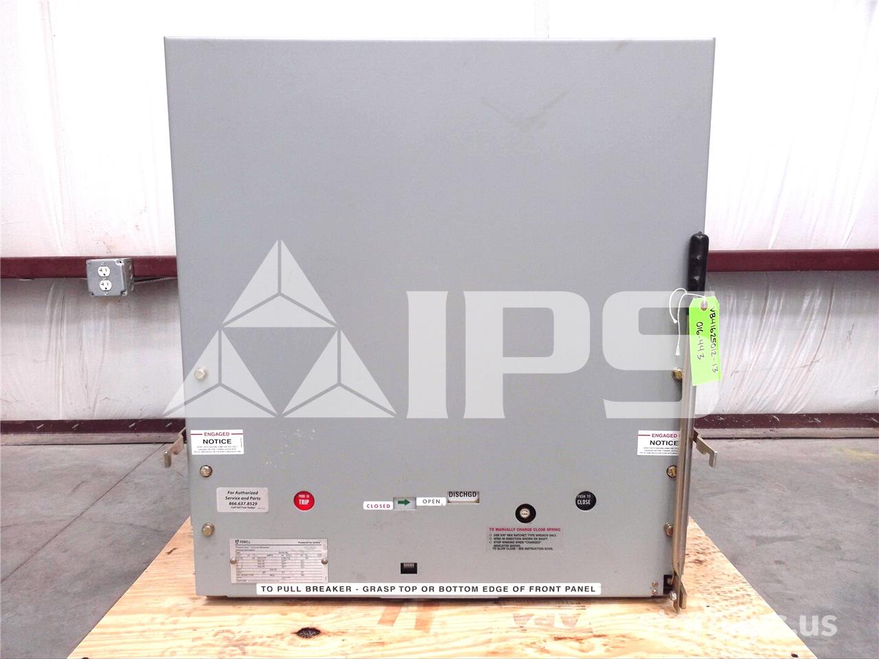 1200 Amps Ge/pwl Vb 4.16-250-3 Ml-17 (vb 4.16-250) 250 Volts DC Control 29k Amps Sc, Bottle# 52e1