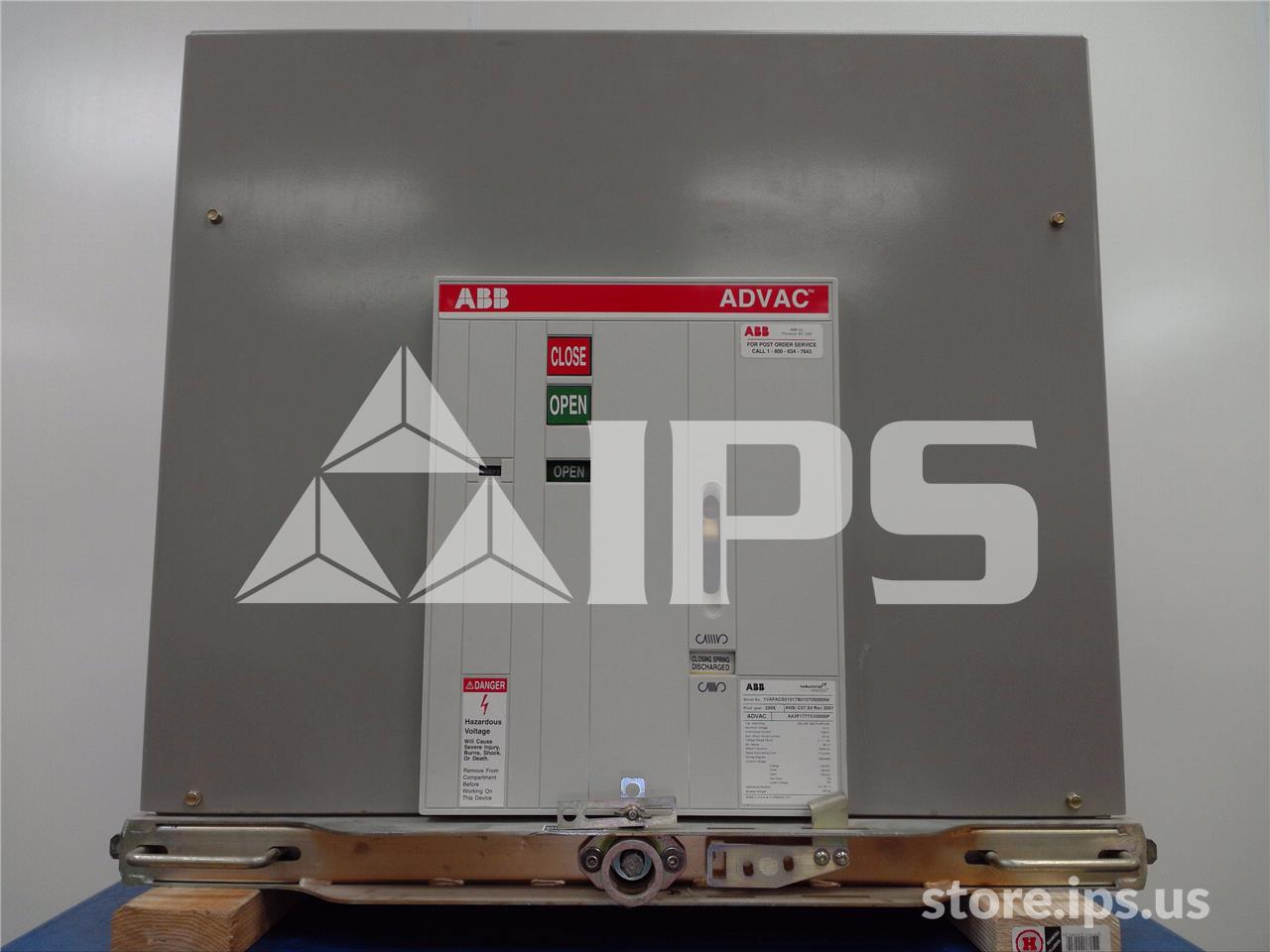 1200 Amps ABB Advac Aa3f1777xx0000p Model 3 (advac Model 3) 125 Volts DC Control, 20k Amps Sc