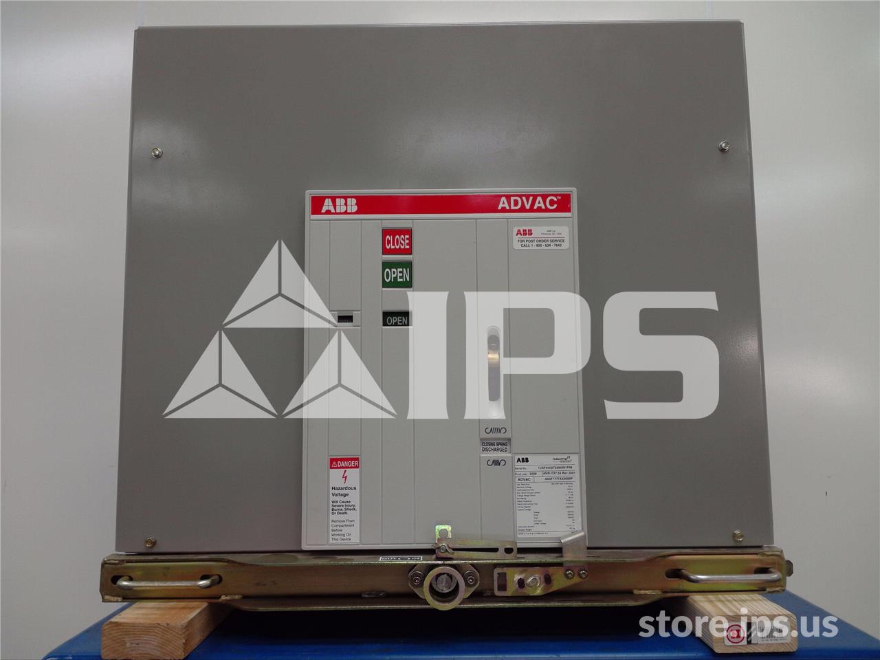 1200 Amps ABB Advac Aa3f1777xx0000p Model 3 (advac Model 3) 125 Volts DC Control, 20k Amps Sc