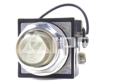 GE Cr104p Push To Test Indicator Light 120vac, White Lens