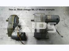 GE 240 Volts AC / 250 Volts DC Charge Motor Thin Gearbox Version For Vb With Ml-17 Mechanism Model 3 / Ml-17h