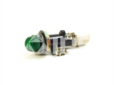 GE Et-16 Led Green Indicating Light Assembly Green Led With Green Transparent Cap, 125vdc, 2000 Ohm Resistor