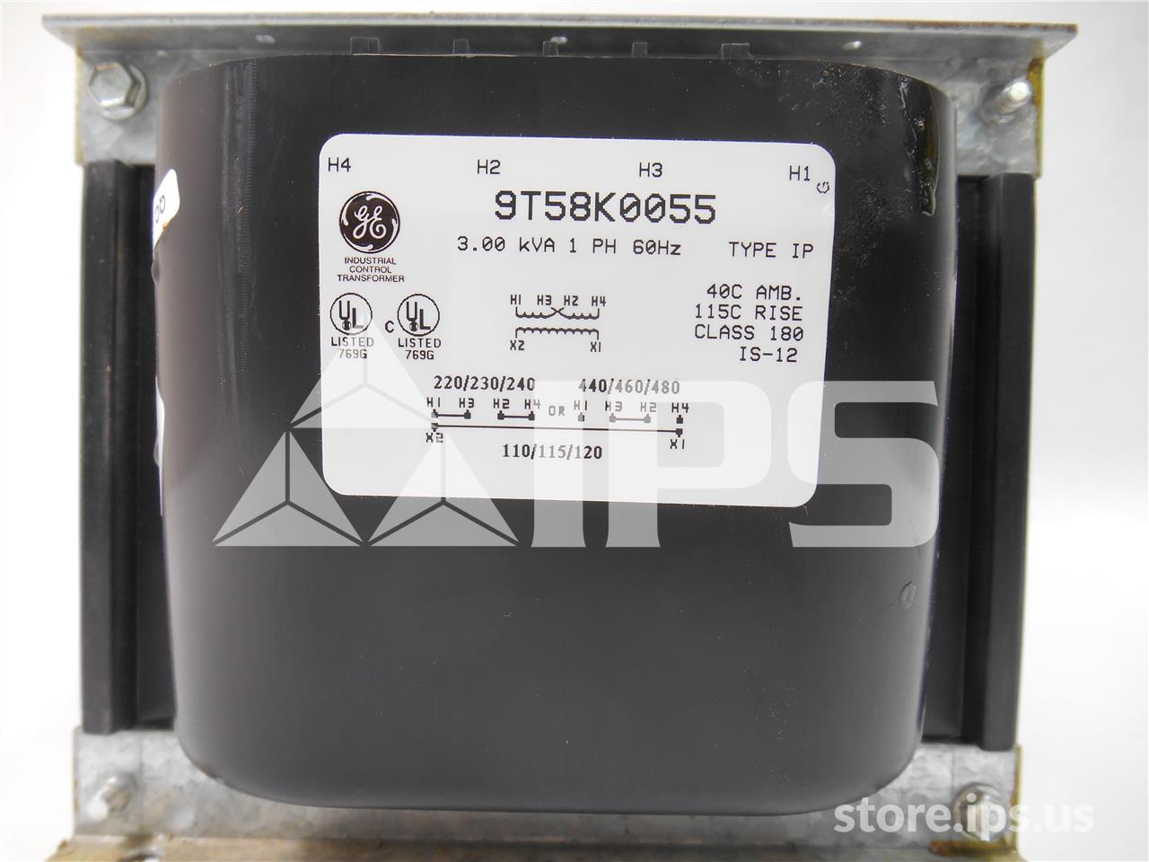 GE 4/2:1 Type Ip Control Power Transformer 3kv Amps Unused Surplus 480/240:120, Frame 1422