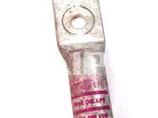 Burndy 2 Hole Belled Long Barrel Lug Unused Surplus 1/2 Inch Hole, 1-3/4 Inch Stud Hole Spacing